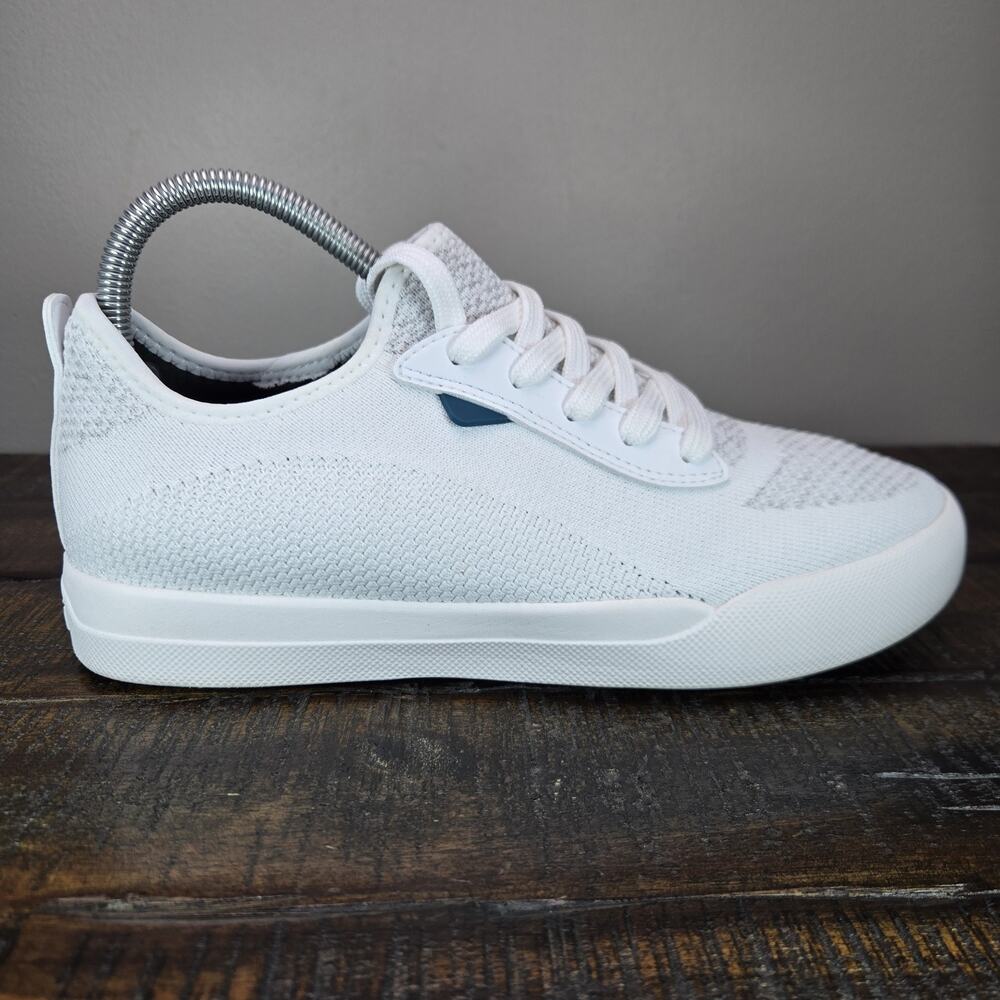 Vessi Women's White Knit Sneakers - Picture 5 of 12